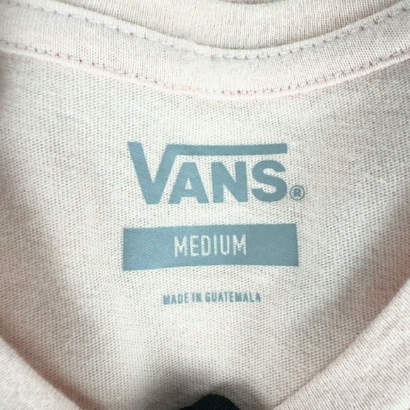 Vans Cropped Logo T-Shirt in Soft Pink - Picture 8 of 10